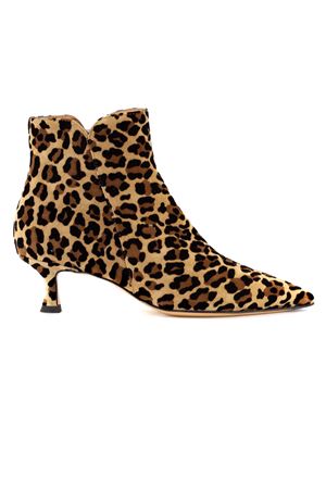 Leopard print calf hair ankle boots MARA BINI | W231109CUOIO